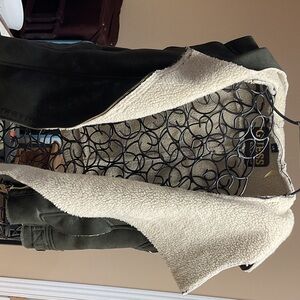 GUESS Black Jacket with Cream Lining